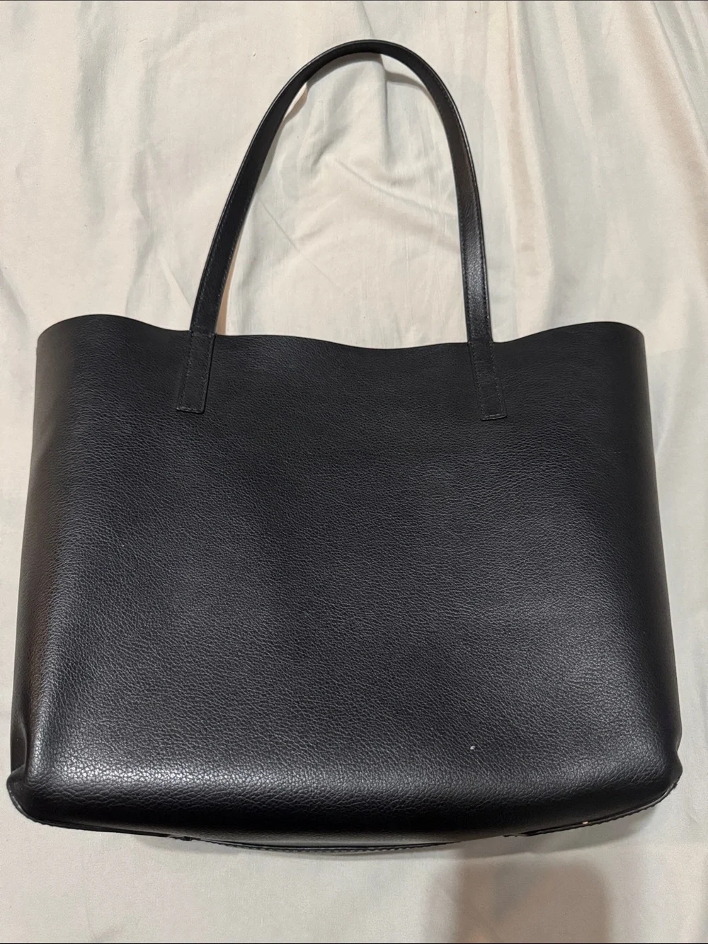 kate spade Black Tote with Grey Handles and Tassel